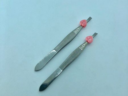 Pink heart Tweezer - Flat For Cheap