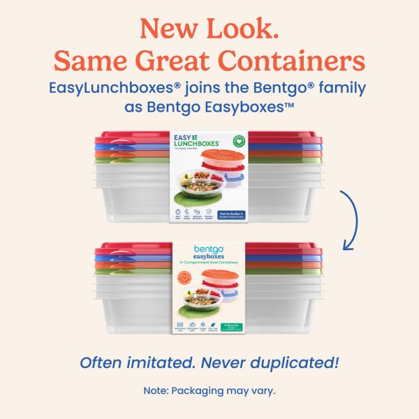 Bentgo Easyboxes 4-Compartment Oval Containers 8-Piece Set Online Hot Sale