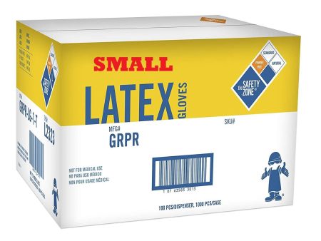 Safety Zone Glove | Latex Gloves (Case 10boxes)| Small Size Online now