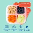 Bentgo Easyboxes 4-Compartment Snack Containers 20-Piece Set Supply