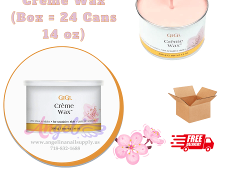 GiGi Crème Pink Wax (24 cans   box - 14 oz each can) Online Hot Sale