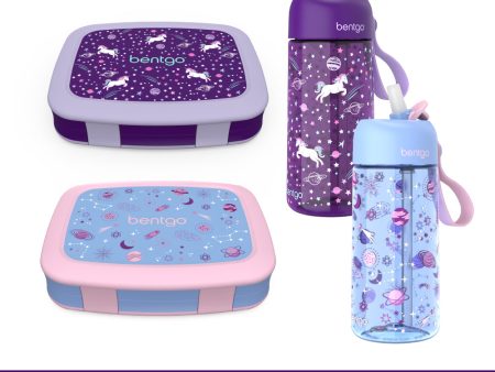 Bentgo Kids Prints Lunch Boxes & Water Bottles For Discount