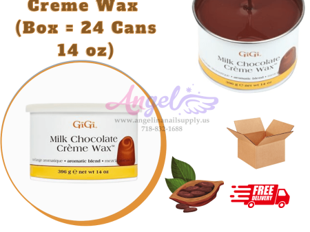 GiGi Milk Chocolate Creme Wax (24 cans box - 14 oz each can) Fashion