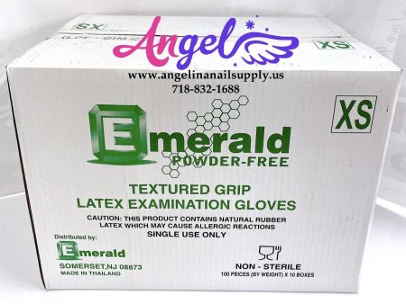 Emerald Latex Glove - Powder Free(X-Small - Case 10 boxes) For Discount