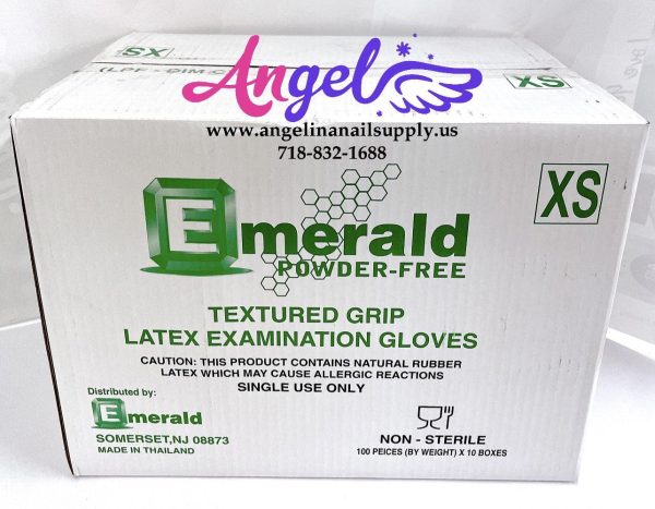 Emerald Latex Glove - Powder Free(X-Small - Case 10 boxes) For Discount