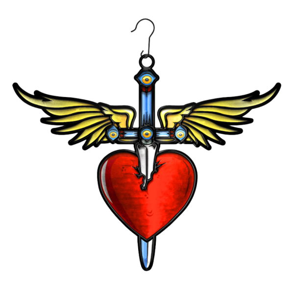 Bon Jovi Heart & Dagger Ornament For Sale