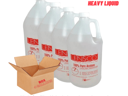 Lensco 100% Pure Acetone (box 4 gallon) Discount