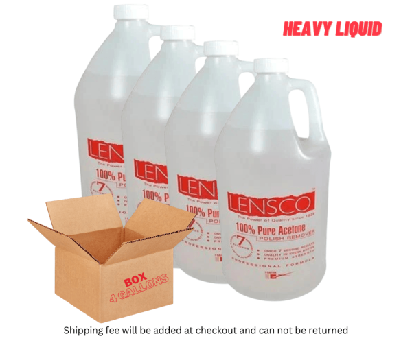 Lensco 100% Pure Acetone (box 4 gallon) Discount