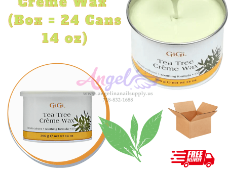 GiGi Tea Tree Creme Wax  (24 cans each box - 14 oz each can) Discount