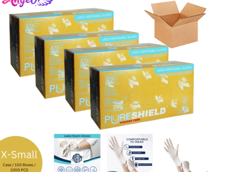 Pureshield Gloves (X-Small - Case   10 boxes   1000PCS) Online now