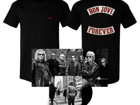 Forever 1LP Black Vinyl + Poster & Patch Tee Fan Pack Hot on Sale