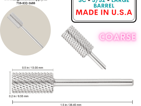 Nail Drill Bit - SC - 3 32 - Large Barrel Cheap