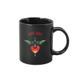 Glass Heart & Dagger Black Mug Fashion