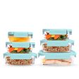 Bentgo 12-Piece Leak-Proof Glass Food Storage Set - Soft Aqua Hot on Sale