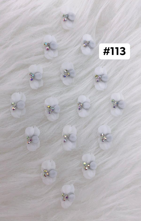 Handmade Nail 3D Flower (#111 - #120) Sale