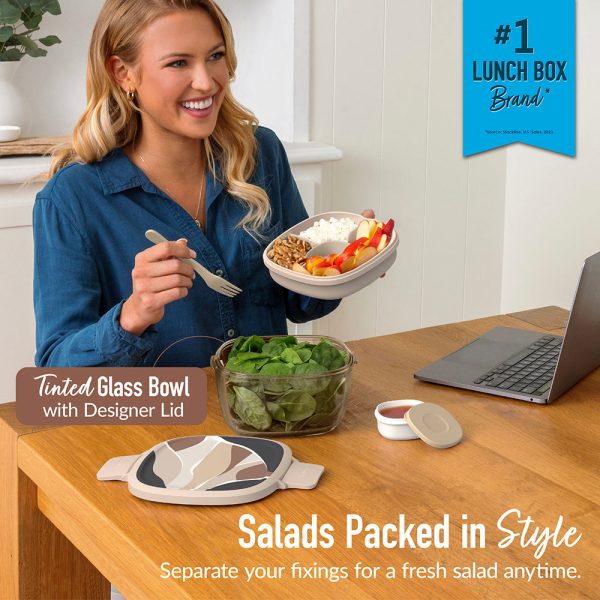 Bentgo Glass Prints All-in-One Salad Container Supply