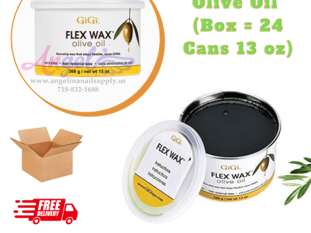 GiGi Flex Wax Olive Oil Non-strip (24 Cans   Box - 13oz each can) Supply