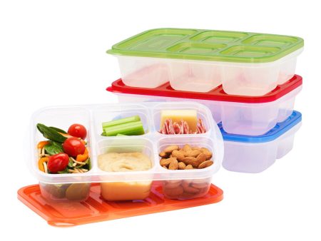 Bentgo Easyboxes 5-Compartment Food Containers 8-Piece Set Supply