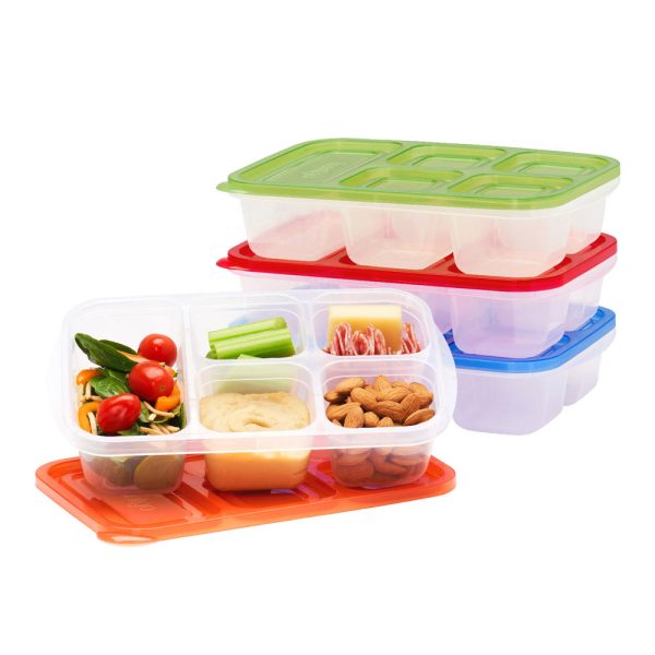 Bentgo Easyboxes 5-Compartment Food Containers 8-Piece Set Supply