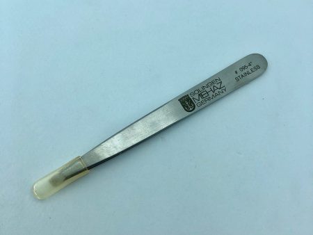 Mehaz Tweezer (silver) # 095-4  Stainless - straight on Sale