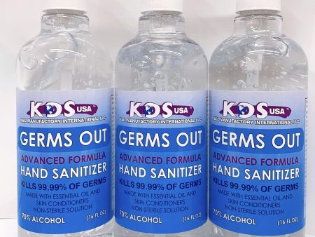 KDS  Germs Out - Advanced Formula | Hand Sanitizer (16oz) Cheap