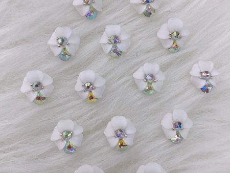 Handmade Nail 3D Flower (#111 - #120) Sale