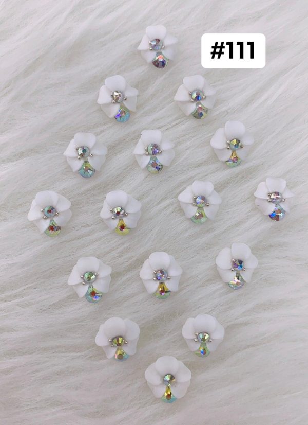 Handmade Nail 3D Flower (#111 - #120) Sale