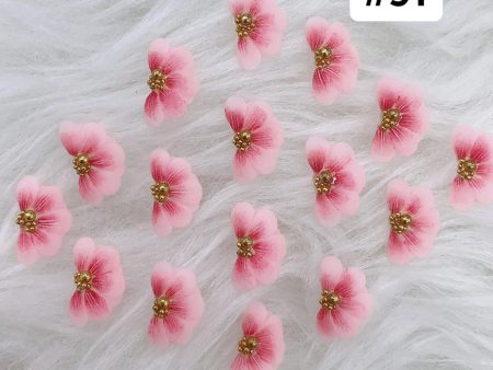 Handmade Nail 3D Flower (#091 - #100 ) Sale