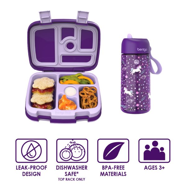 Bentgo Kids Prints Lunch Boxes & Water Bottles For Discount