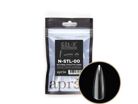 Aprés Refill Bags Natural Stiletto Long (50pcs pack) Online Sale