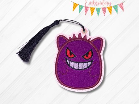 Purple Friend Applique bookmark machine embroidery file DIGITAL DOWNLOAD Online Hot Sale