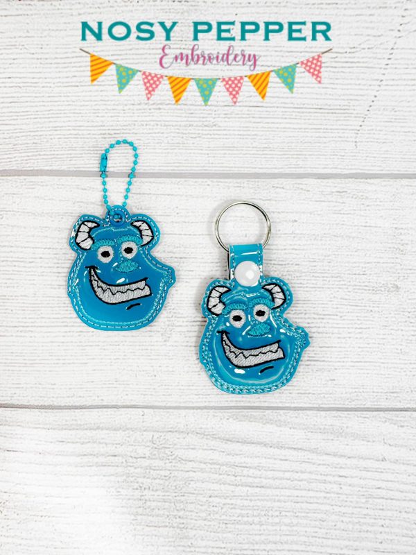 Nice monster eyelet fob and snap tab set (singles and multis included) machine embroidery design DIGITAL DOWNLOAD Fashion