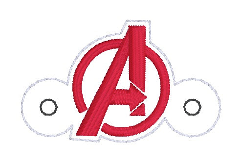 Super Hero Team Shoe Charm embroidery design (3 versions included) DIGITAL DOWNLOAD Online