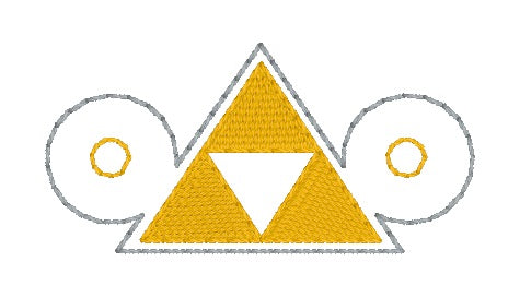 Tri Force Charm machine embroidery design (3 versions included) DIGITAL DOWNLOAD Online Hot Sale