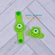 Green Monster Charm machine embroidery design (3 versions included) DIGITAL DOWNLOAD For Sale