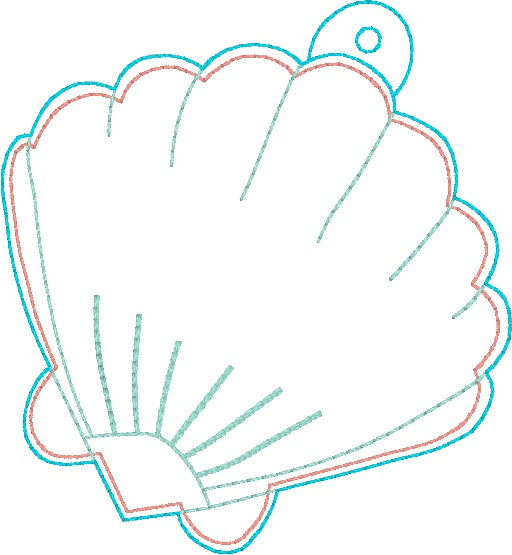 Shell Puff April 2024 Mystery Bundle ornament bag tag bookmark machine embroidery design DIGITAL DOWNLOAD Fashion