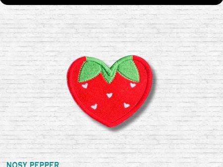 Strawberry Heart patch June 2024 Mystery Bundle (2 sizes included) machine embroidery design DIGITAL DOWNLOAD Cheap