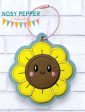 Happy Sunflower applique April 2024 Mystery Bundle ornament bag tag bookmark machine embroidery design DIGITAL DOWNLOAD Online now