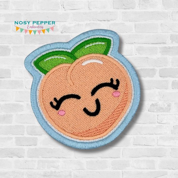 Happy Peach patch June 2024 Mystery Bundle (2 sizes included) machine embroidery design DIGITAL DOWNLOAD Online