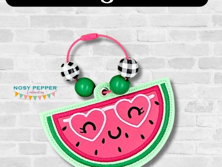 Watermelon Glasses bookmark ornament bag tag machine JUNE 2024 MYSTERY BUNDLE embroidery design DIGITAL DOWNLOAD Online now