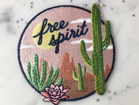 Free Spirit Desert Iron-On Patch Cheap