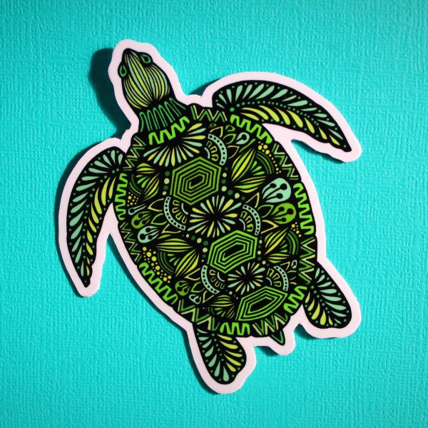 Sea Turtle Vinyl Sticker For Discount