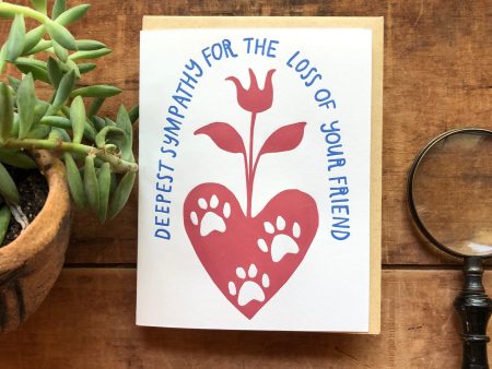 Pet Loss Sympathy Card Fashion