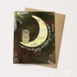 Owl Moon Birthday Card For Cheap