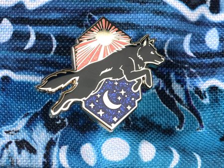 Wolf Enamel Pin Sale