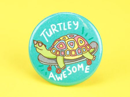 Turtley Awesome Pinback Button Online