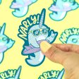 Surfing Narwhal Narly Vinyl Sticker Online