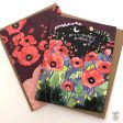 Poppies Beautiful Birthday Card on Sale