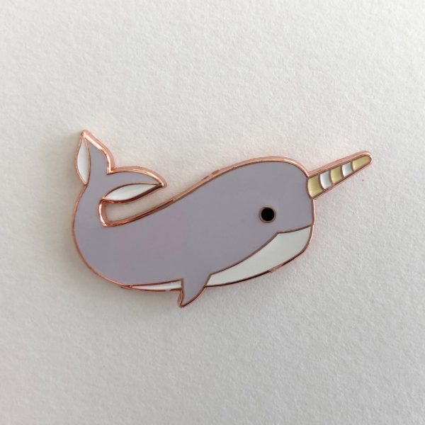 Narwhal Enamel Pin Hot on Sale