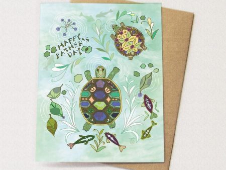 Father s Day Turtle Pond Card Fashion